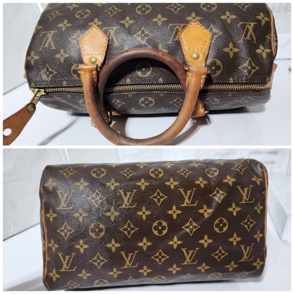 Authentic Louis Vuitton Monogram Speedy 30 Bag Brown - Picture 11 of 16